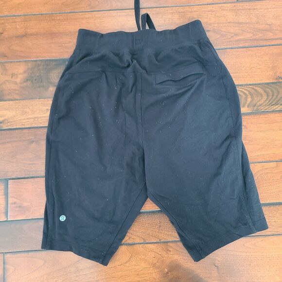 Lululemon Connector Black Shorts Men’s Small S 11” Athletic Sweats Drawstring - Picture 2 of 8